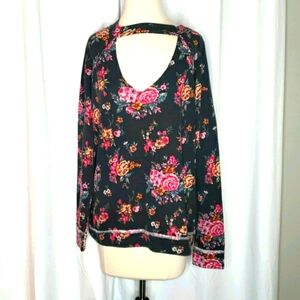 True Craft long sleeve women's floral top, size XL